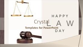  Presentation with justice - Theme featuring composition-of-happy-law-day background and a cream colored foreground