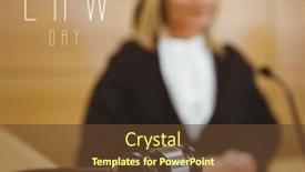  Presentation with happy image - PPT theme having composition-of-happy-law-day background and a tawny brown colored foreground