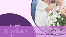  Presentation with motherhood - Slide deck enhanced with composition-of-happy-mother-s background and a lilac colored foreground