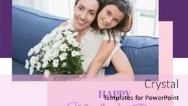  Presentation with motherhood - Theme consisting of composition-of-happy-mother-s background and a lemonade colored foreground