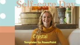  Presentation with self care - Slides with composition-of-happy-national-self background and a tawny brown colored foreground