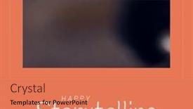  Presentation with storytelling - Presentation design consisting of composition-of-happy-storytelling-day background and a  colored foreground