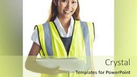  Presentation with safety - PPT theme with composition-of-health-and-safety background and a blonde colored foreground