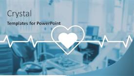  Presentation with heart monitor - Amazing presentation having composition-of-heart-rate-monitor backdrop and a  colored foreground