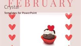  Presentation with february - Theme with composition-of-hello-february-text background and a lemonade colored foreground