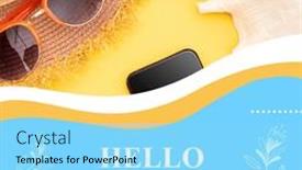  Presentation with hello june - Presentation design with composition-of-hello-june-text background and a arctic colored foreground