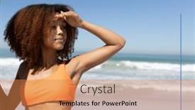  Presentation with hello june - Slides consisting of composition-of-hello-june-text background and a coral colored foreground