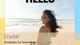  Presentation with hello june - Theme featuring composition-of-hello-june-text background and a lemonade colored foreground