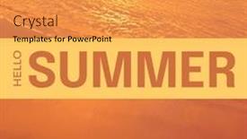  Presentation with lifestyle - Presentation theme consisting of composition-of-hello-summer-text background and a yellow colored foreground