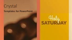  Presentation with christianity - PPT theme having composition-of-holy-saturday-text background and a coral colored foreground