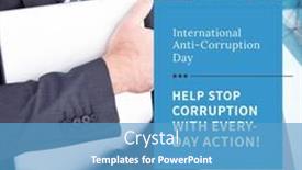  Presentation with corruption - Presentation consisting of composition-of-international-anti-corruption background and a  colored foreground