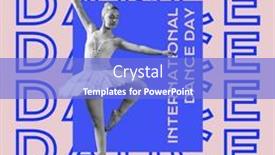  Presentation with international - Slide set consisting of composition-of-international-dance-day background and a  colored foreground