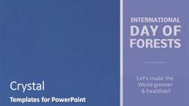  Presentation with forests - Theme having composition-of-international-day background and a ocean colored foreground