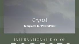  Presentation with forests - PPT theme with composition-of-international-day background and a gray colored foreground