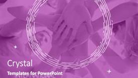  Presentation with friendship day - Slide set featuring composition-of-international-human-solidarity background and a coral colored foreground