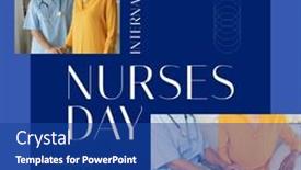  Presentation with international - Presentation theme with composition-of-international-nurses-day background and a ocean colored foreground