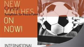  Presentation with international - Theme enhanced with composition-of-international-soccer-championship background and a  colored foreground