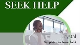  Presentation with health communication - PPT theme consisting of composition-of-it-s-okay background and a light gray colored foreground