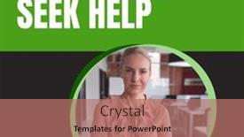  Presentation with health communication - PPT theme with composition-of-it-s-okay background and a coral colored foreground