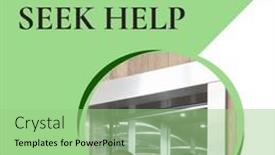  Presentation with health communication - Presentation consisting of composition-of-it-s-okay background and a mint green colored foreground