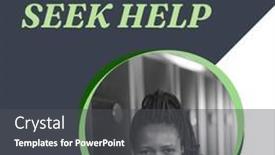  Presentation with health communication - PPT layouts having composition-of-it-s-okay background and a dark gray colored foreground