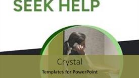  Presentation with health communication - Slide set featuring composition-of-it-s-okay background and a gold colored foreground