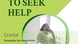  Presentation with health communication - Presentation theme featuring composition-of-it-s-okay background and a  colored foreground