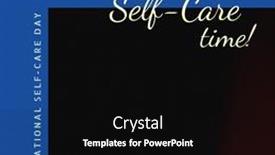  Presentation with mental health care - Slide deck with composition-of-it-s-self background and a black colored foreground