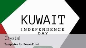  Presentation with independence day - Slides with composition-of-kuwait-independence-day background and a light gray colored foreground