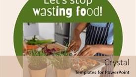  Presentation with awareness - PPT theme featuring composition-of-let-s-stop background and a coral colored foreground