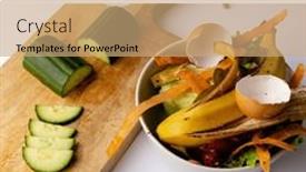  Presentation with awareness - Slide set featuring composition-of-let-s-stop background and a coral colored foreground