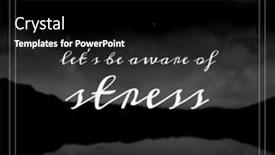  Presentation with stress - Presentation design with composition-of-let-s background and a black colored foreground