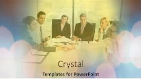  Presentation with business networking - Audience pleasing presentation consisting of composition-of-light-circles-over backdrop and a lemonade colored foreground