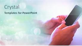  Presentation with networking - Slide deck featuring composition-of-light-circles-over background and a cool aqua colored foreground