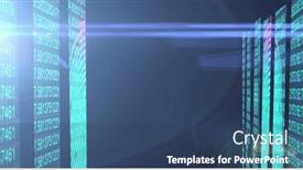  Presentation with black technology - Presentation design having composition-of-light-trails-over background and a ocean colored foreground