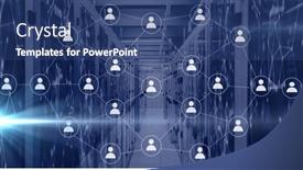  Presentation with server - Theme enhanced with composition-of-light-trails background and a ocean colored foreground