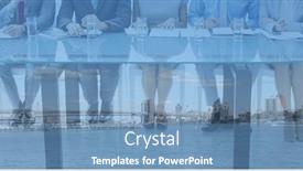  Presentation with business communication - Slides with composition-of-low-section background and a teal colored foreground