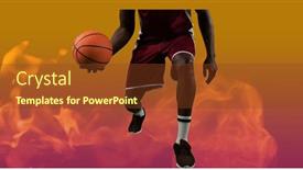  Presentation with flames - Slide deck consisting of composition-of-low-section background and a  colored foreground