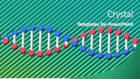  Presentation with genetics - PPT theme with composition-of-macro-of-dna background and a teal colored foreground