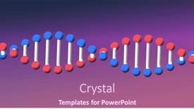  Presentation with genetics - Slide set featuring composition-of-macro-of-dna background and a coral colored foreground