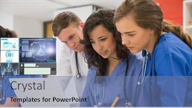  Presentation with global laptop - Amazing PPT theme having composition-of-male-and-female backdrop and a seafoam green colored foreground