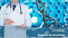  Presentation with blue global - Presentation having composition-of-male-doctor-using background and a teal colored foreground