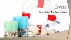  Presentation with marine - PPT layouts enhanced with composition-of-marine-decor-isolated background and a pink colored foreground