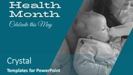  Presentation with maternal - Slide deck enhanced with composition-of-maternal-mental-health background and a ocean colored foreground