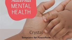  Presentation with maternal - PPT layouts having composition-of-maternal-mental-health background and a coral colored foreground