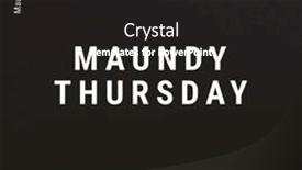  Presentation with easter - PPT theme enhanced with composition-of-maundy-thursday-text background and a dark gray colored foreground