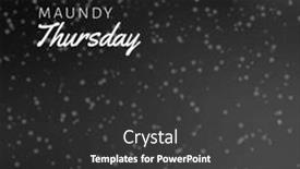  Presentation with text holy week - Slide set featuring composition-of-maundy-thursday-text background and a dark gray colored foreground