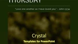  Presentation with christianity - Presentation theme enhanced with composition-of-maundy-thursday-text background and a wine colored foreground