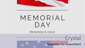  Presentation with remembrance - Theme having composition-of-memorial-day-text background and a light blue colored foreground