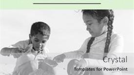  Presentation with mental health children - PPT theme enhanced with composition-of-mental-health-awareness background and a light gray colored foreground